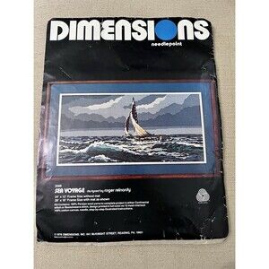 Dimensions Needlepoint Sea Voyage #2098 Roger Reinardy 1978 Vintage Rare